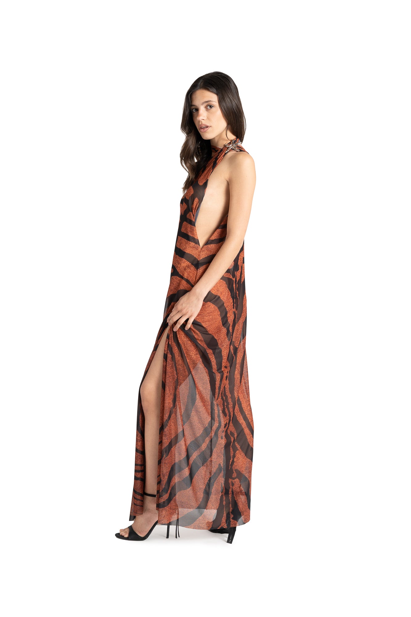 ANTONIA long dress MARTA ZEBRA print