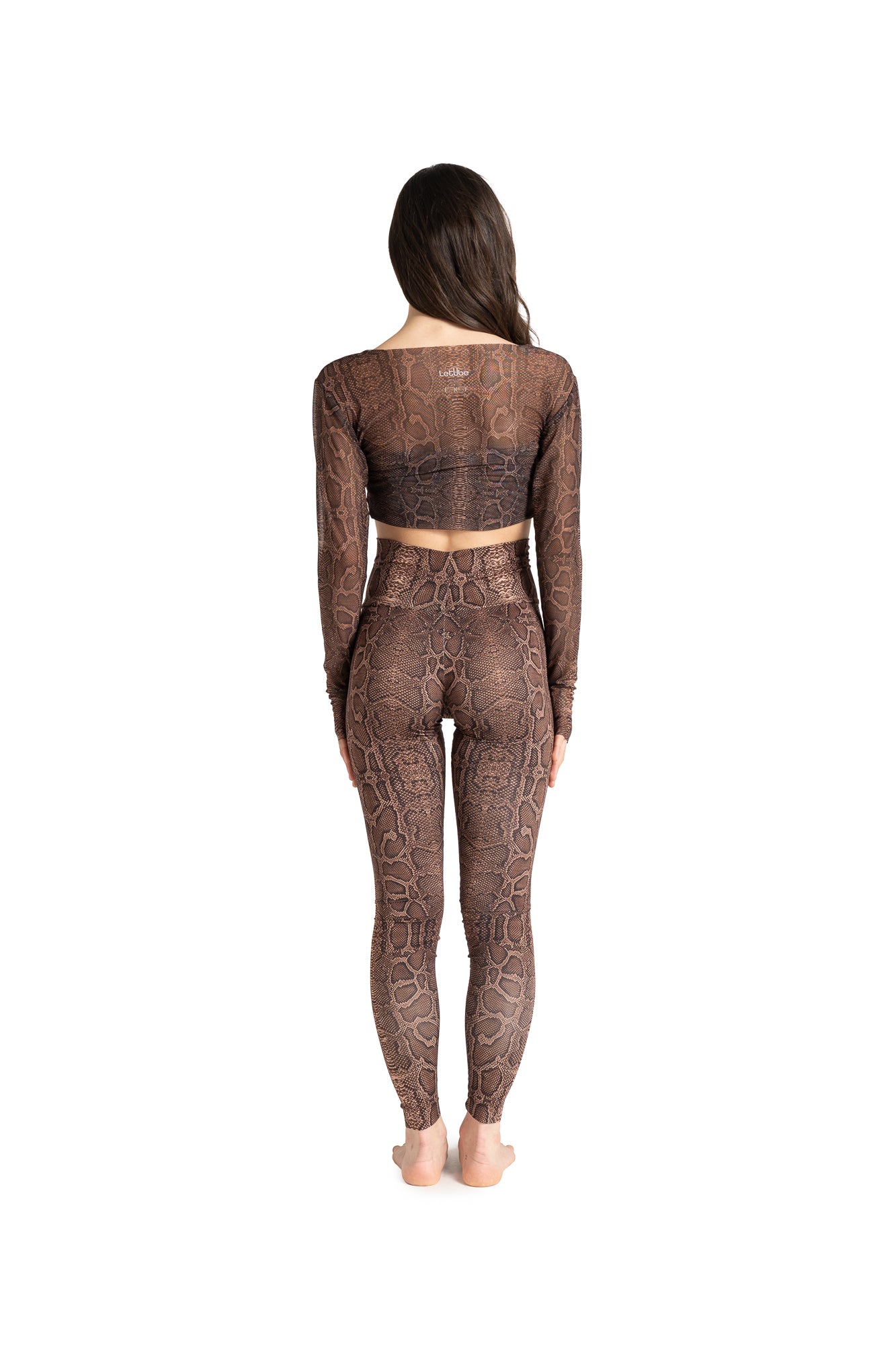 Printed python leggings
