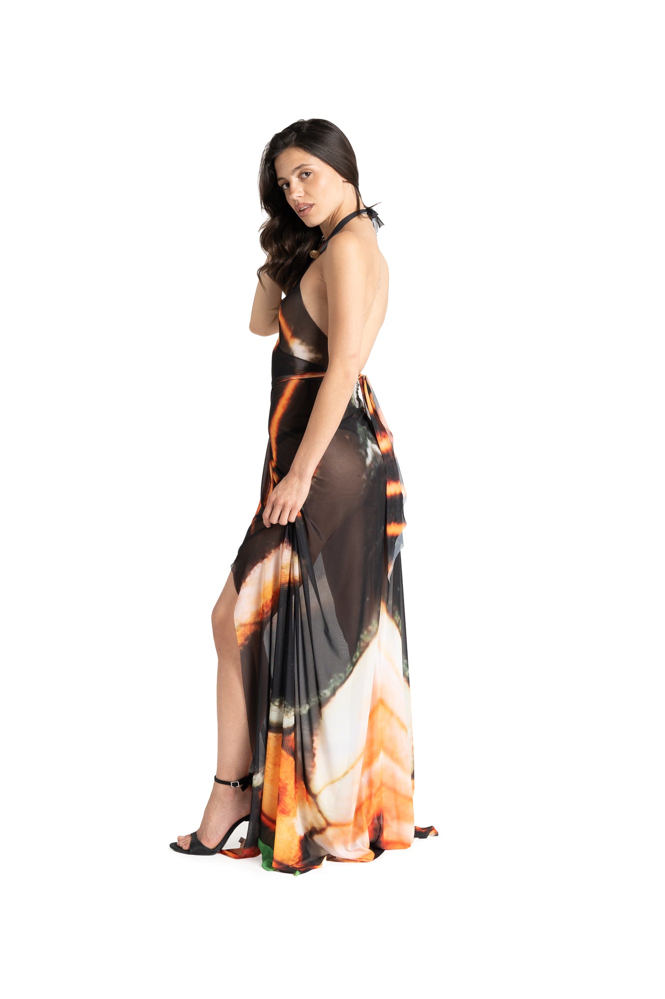 ANTONIA long AFRICAN print dress