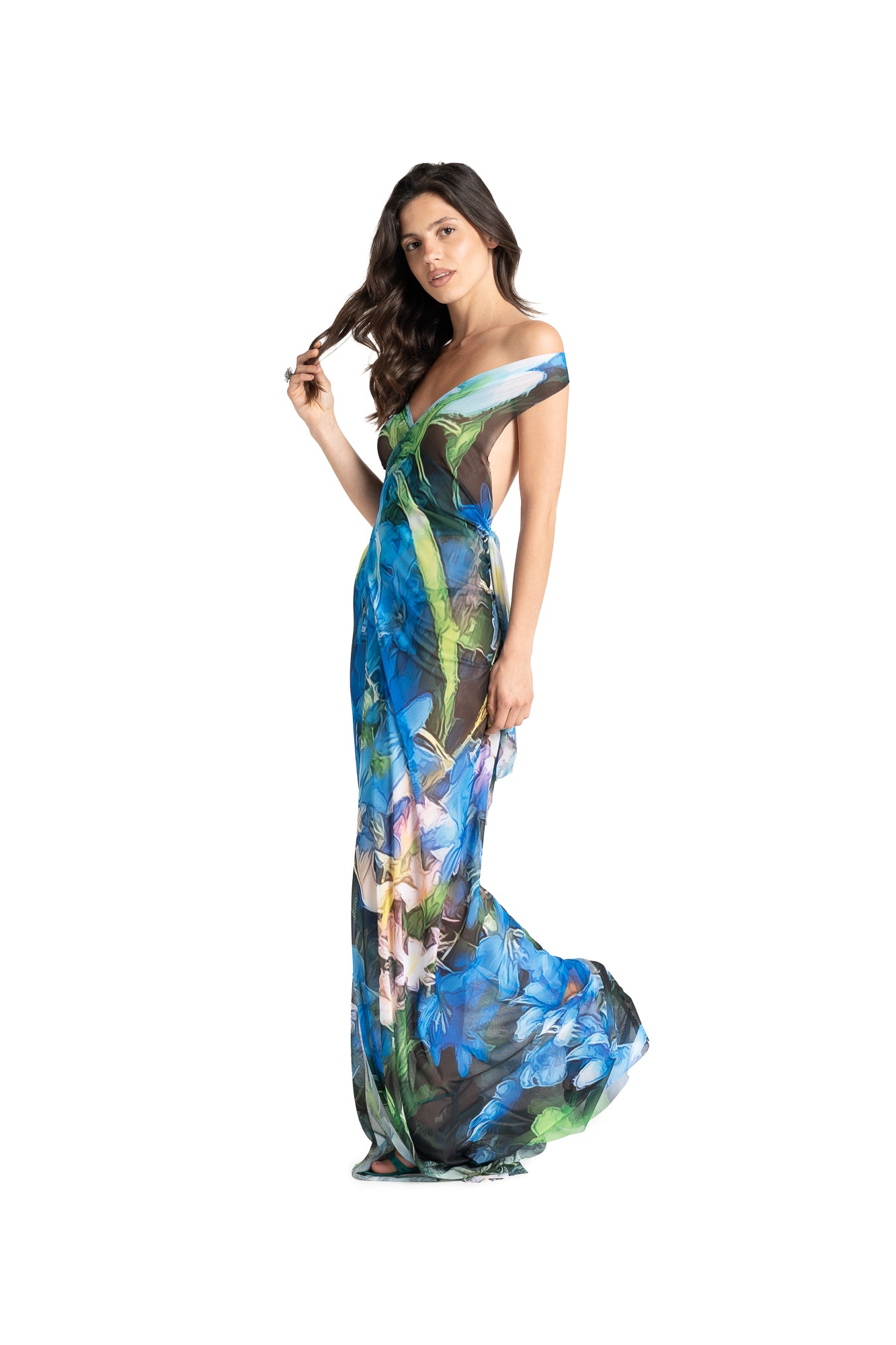 ANTONIA long dress FLOWER print