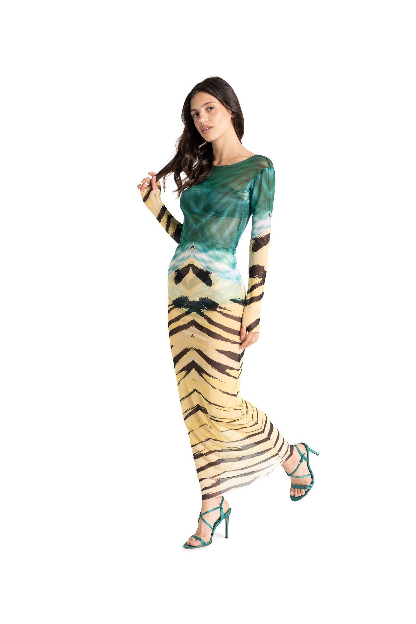 COCO dress LAMU print