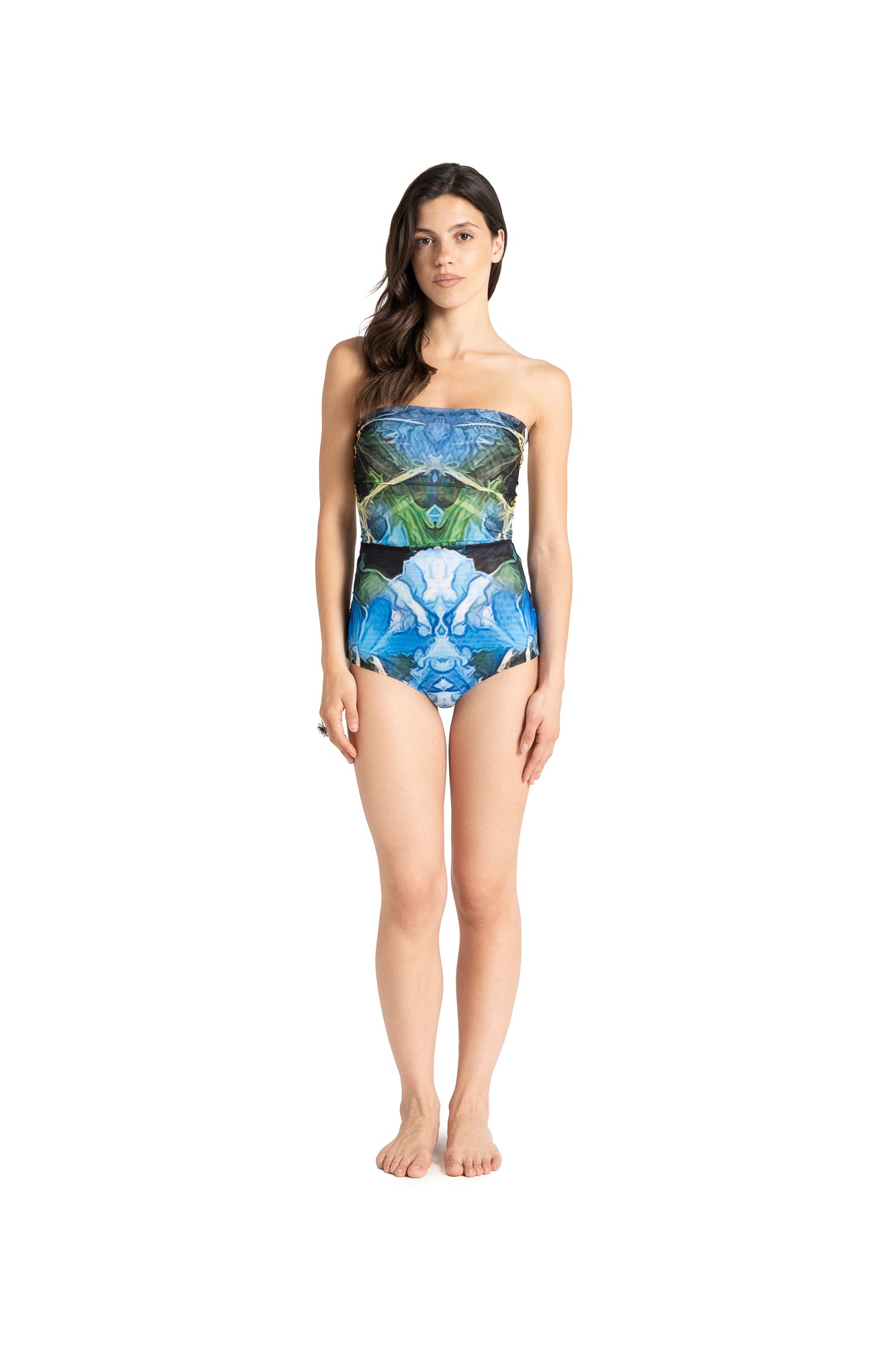 BANDAGE TOP + PRINTED FLOWER BRIEFS