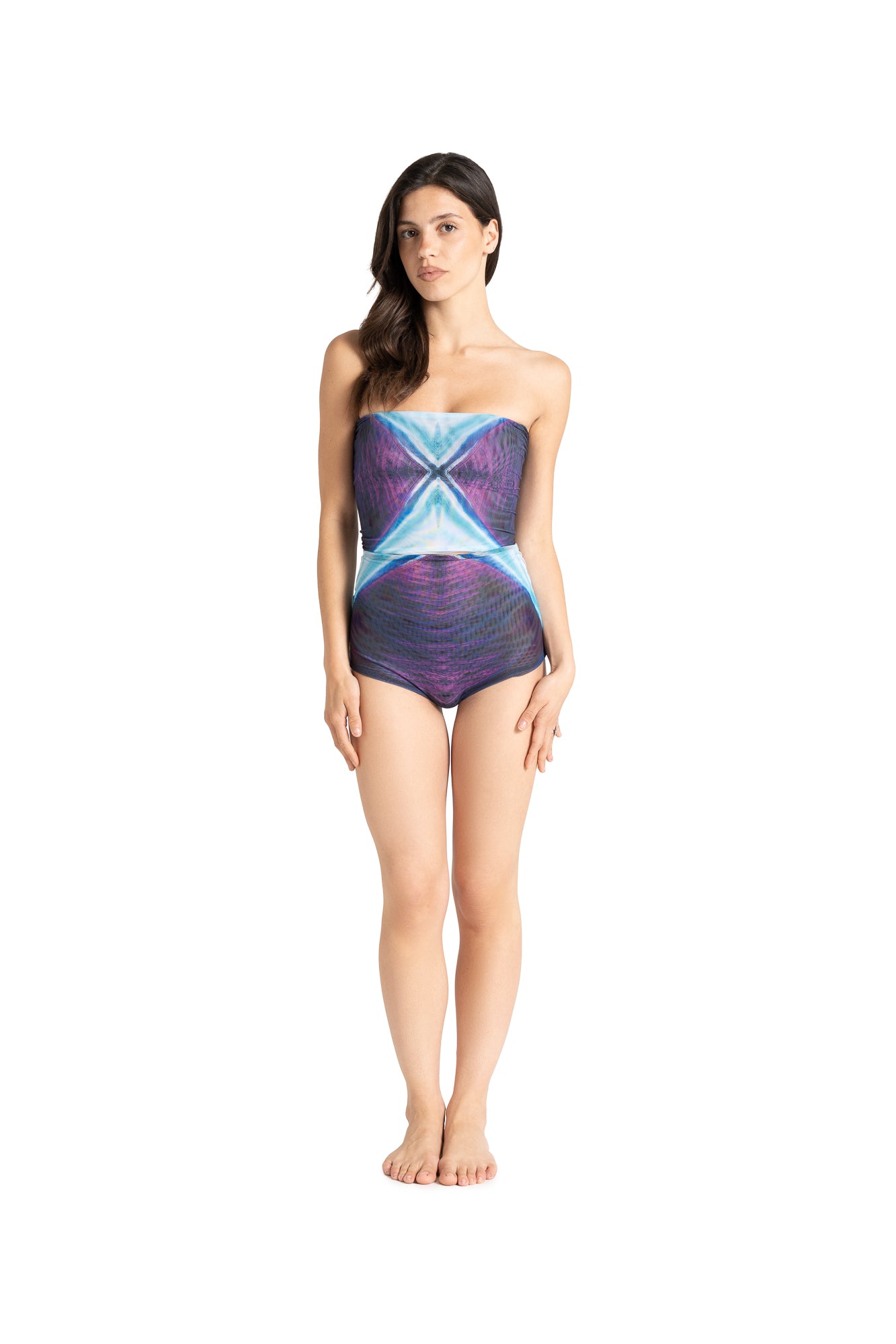 HEADBAND + KNICKERS printed MOTHER OF PEARL